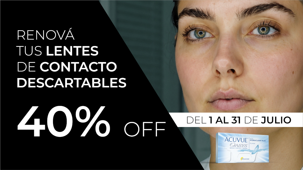 Reposición de Lentes Descartables hasta 40% OFF