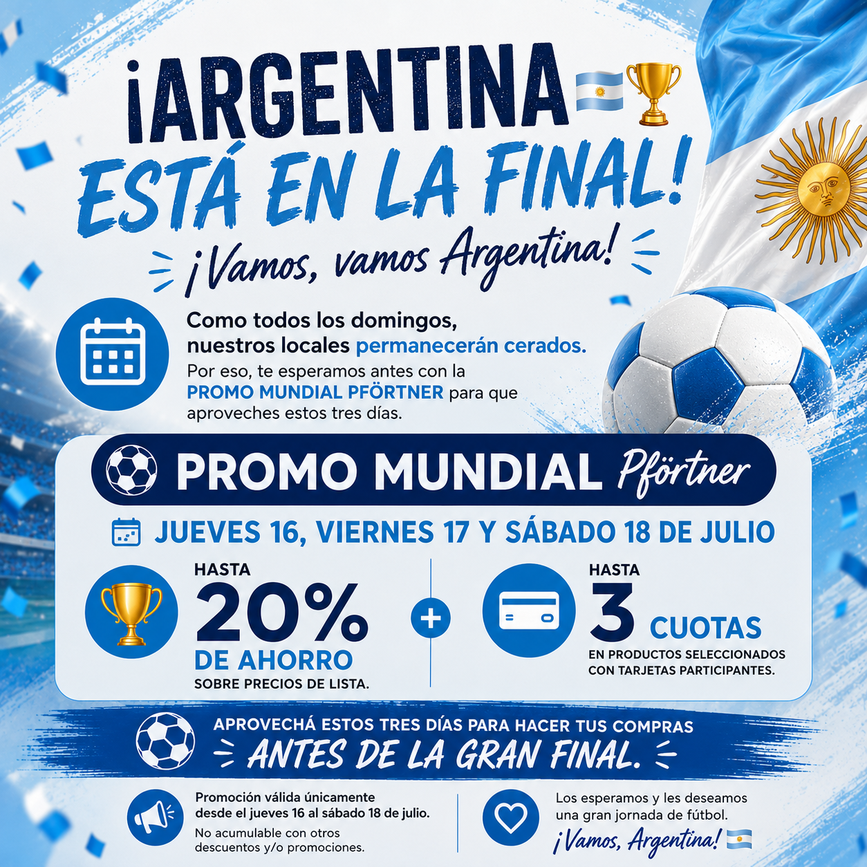 Promo Mundial con Pfortner