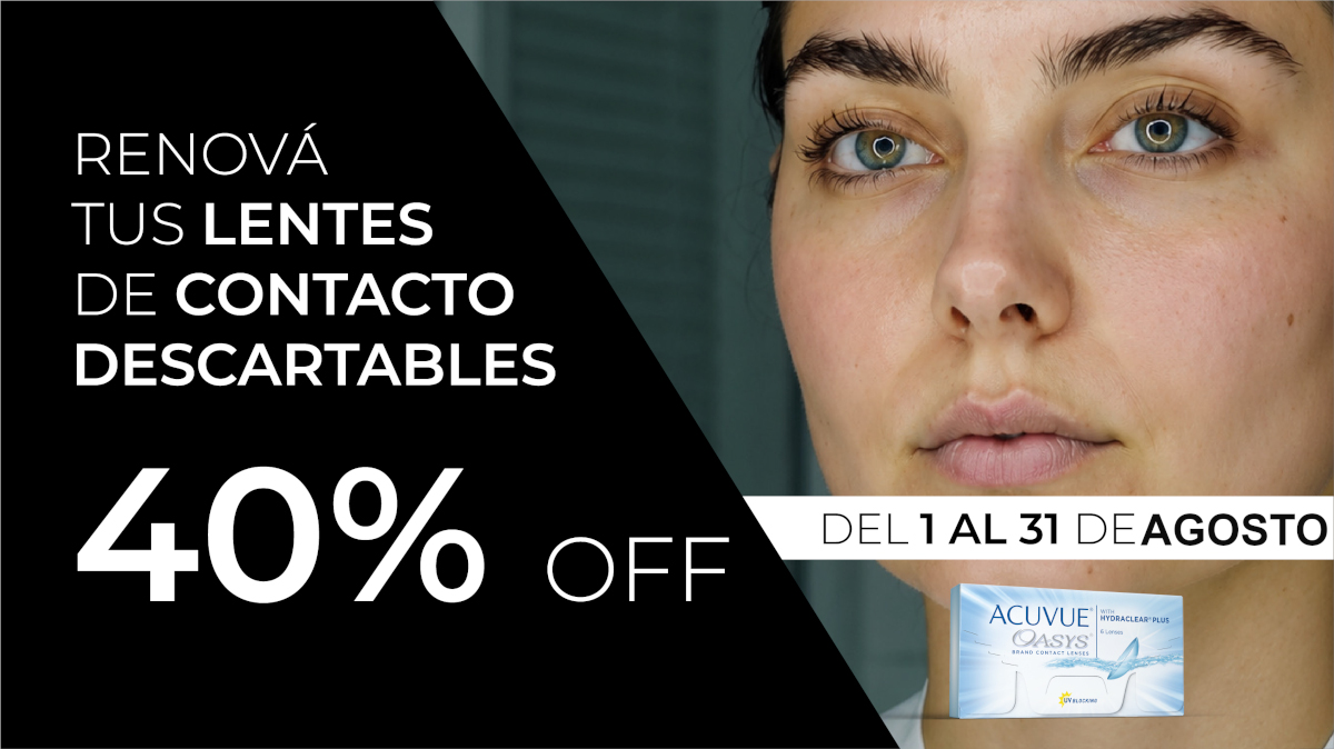 Reposición de Lentes Descartables hasta 40% OFF